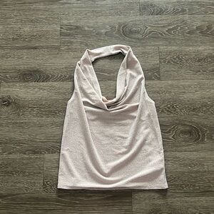 Sparkley Halter Pink Top